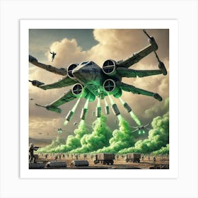 Converted Vx S3 Corrosive Wraith Deploying Toxic Gas Canisters Art Print