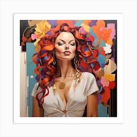 Leonardo Diffusion Xl Vibrant Women Of Today Celebrates White 0 Art Print