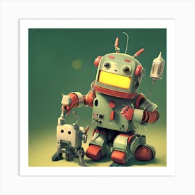 Robots 1 Art Print