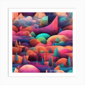 Abstract Landscape 4 Art Print