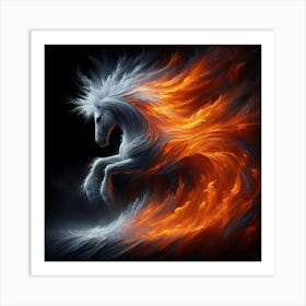 Fire Horse 1 Art Print