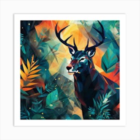 Deer In The Forest 1 Art Print