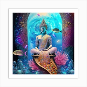 Siren Buddha #9 Art Print