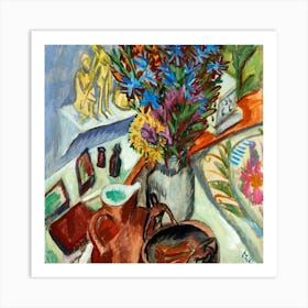 Flowers In A Vase 16 Art Print