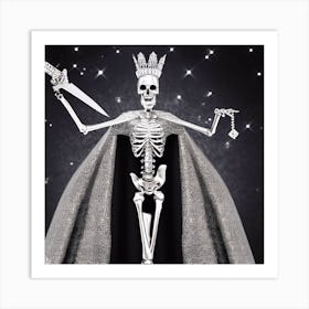 Skeleton Queen 7 Art Print