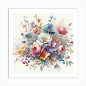 Flower Bouquet Art Print