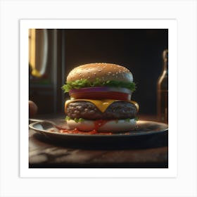 Burger 32 Art Print