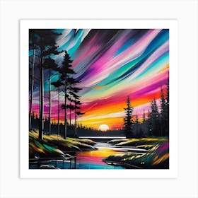 Aurora Painting Art Print