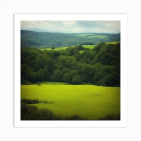 Green Field Art Print