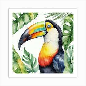 Toucan Watercolor 2 Art Print