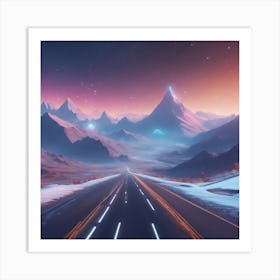 Road In The Mountains Art Print