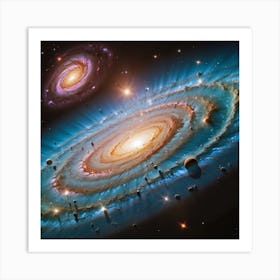 Galaxy In Space Art Print