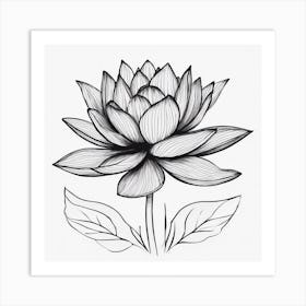 Lotus Flower Art Print