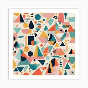 Abstract Geometric Pattern art print 1 Art Print