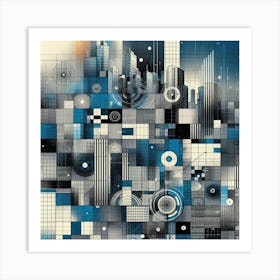 Abstract Cityscape Art Print