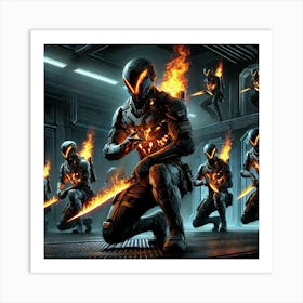 Emberblade Commandos Special Operations Art Print