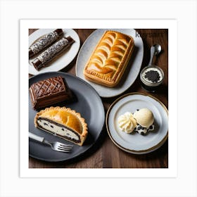Desserts And Pastries 1 Art Print