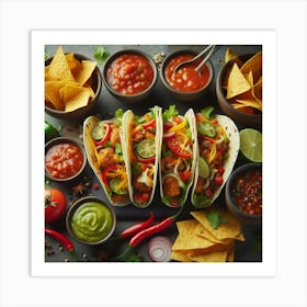 Mexican Tacos 3 Art Print