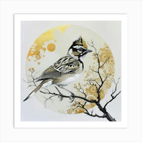 Bird On A Branch 17 Art Print