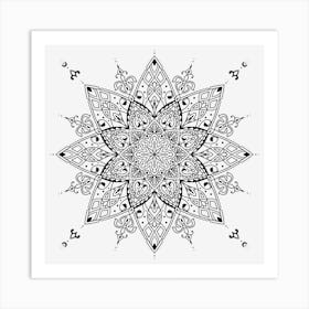 Henna Mandala 08 Art Print