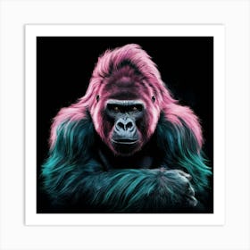 Gorilla Portrait Art Print