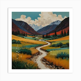 Rocky Mountain Valley Art Print