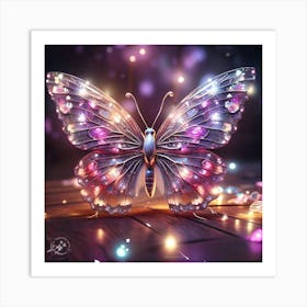 Butterfly Of Light Art Print