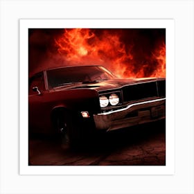 Fire And Flames Art Print