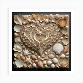 Heart Of Shells 3 Art Print