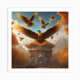 Golden Eagles 1 Art Print