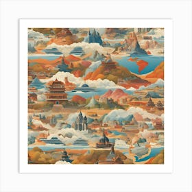 Asian Landscape Art Print