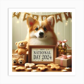 Happy National Day Art Print