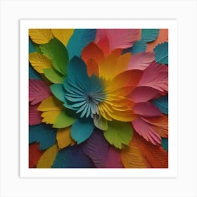 Paper Flower Art 1 Art Print