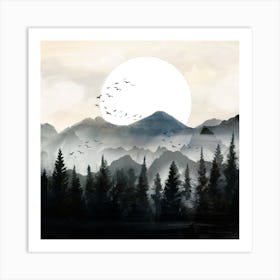 Midnight Forest Art Print