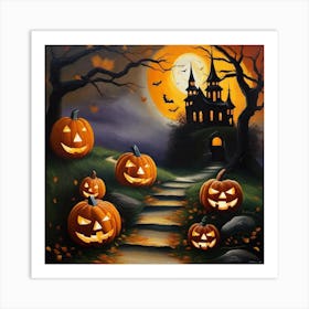 Halloween Pumpkins 18 Art Print