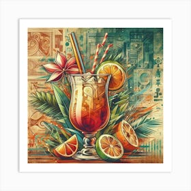 Tiki Cocktail 5 Art Print