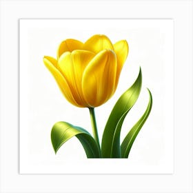 Yellow Tulip Art Print