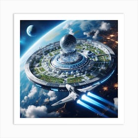 Space Station 93 Art Print