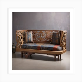 Carved Sofa Art Print