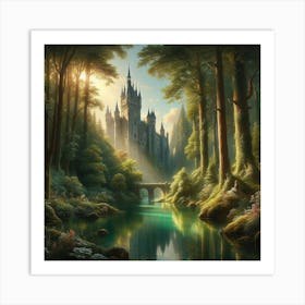 Castle In The Forest 4 Art Print