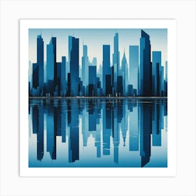 City Skyline Art Print