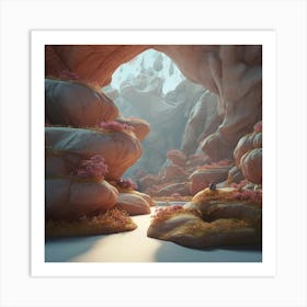 Cave In The Mountains Art Print