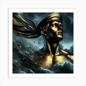 Golden Sailor Art Print