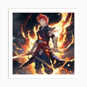 CONQUEROR OF SWORD AND FLAMES Art Print