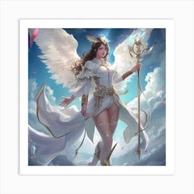 Heavenly Anime Healer Art Print