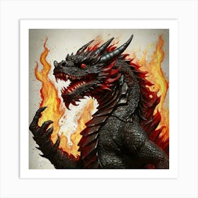 Dragon Of Fire 1 Art Print