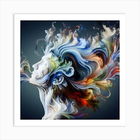 Abstract Of A Woman Art Print