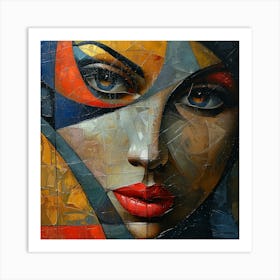 Abstract Of A Woman 19 Art Print