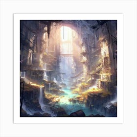 City In The Sky Art Print