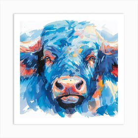 Bull Painting Art Print